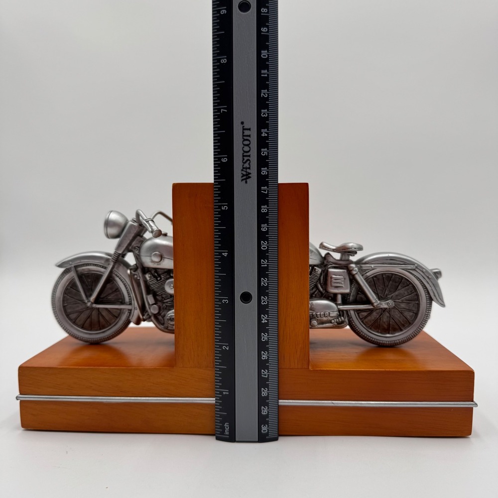 Hallmark Harley Davidson 1957 XL Sportster Bookends Set of 2 Motorcycle 2003 - Picture 10 of 15